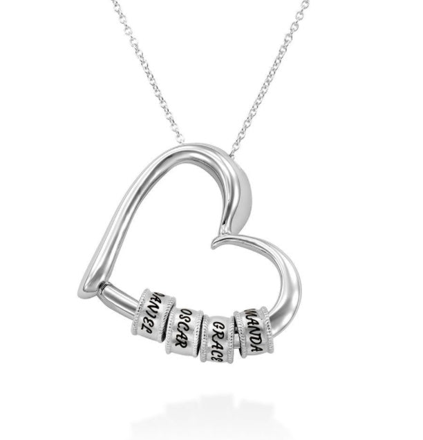Personalized Heart Name Necklace – Custom Women’s Pendant Jewellery, Perfect Mother’s Day Gift