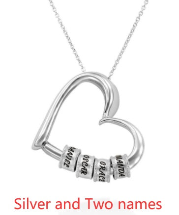 Personalized Heart Name Necklace – Custom Women’s Pendant Jewellery, Perfect Mother’s Day Gift