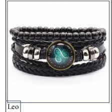 Vintage Braided Leather Bracelet – Men’s Cowhide Handcrafted Cord Set