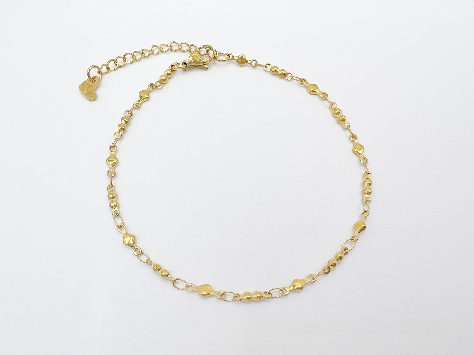 European & American Style Stainless Steel Anklet – Simple & Elegant