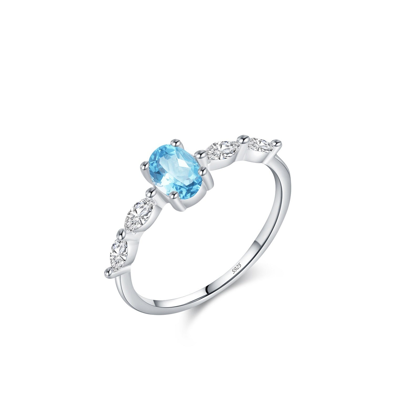 Sterling Silver Women’s Ring with Gemstone Accent – Adjustable & Elegant