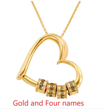 Personalized Heart Name Necklace – Custom Women’s Pendant Jewellery, Perfect Mother’s Day Gift