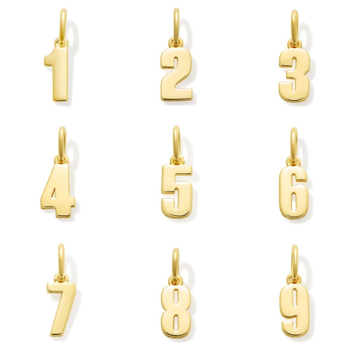 Titanium Steel DIY Digital Pendant Necklace – Simple 0-9 Year Number Jewellery Accessory