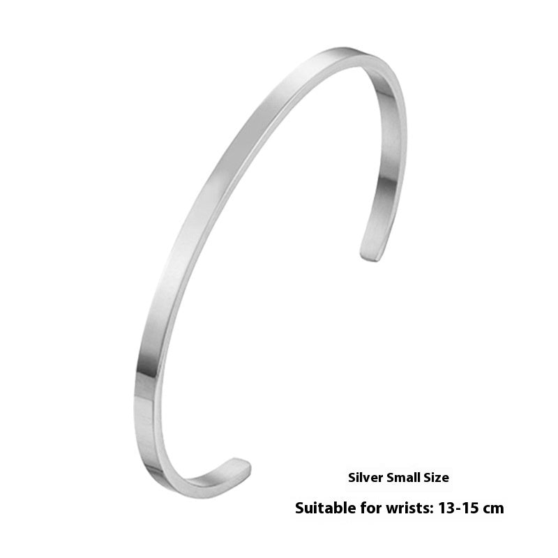 Simple Sleek Stainless Steel Bracelet – Women’s Fashion Accessory