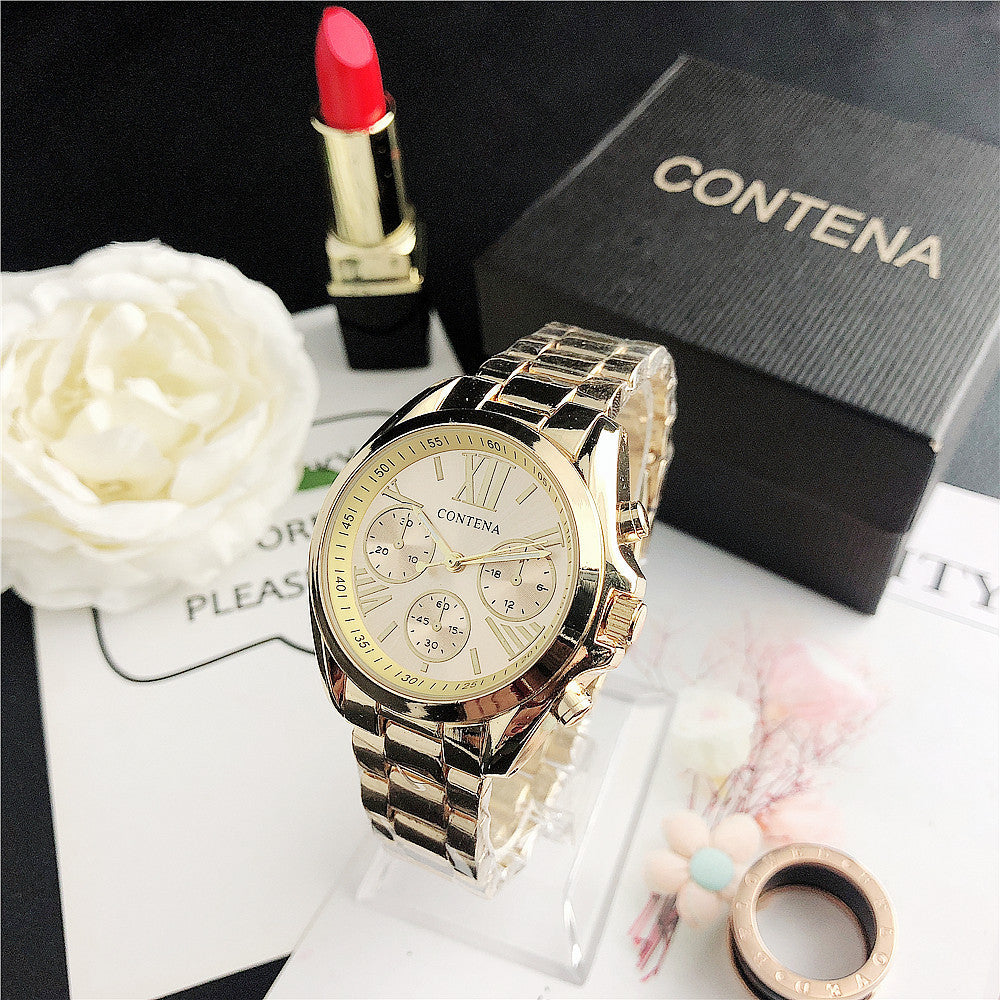 Women’s Diamond Quartz Watch – Fashion Mesh Strap Elegant Timepiece