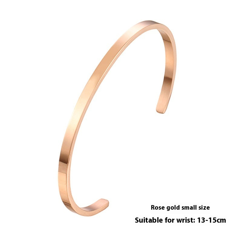 Simple Sleek Stainless Steel Bracelet – Women’s Fashion Accessory
