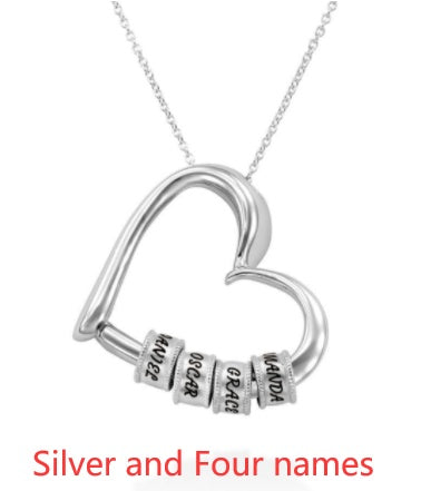 Personalized Heart Name Necklace – Custom Women’s Pendant Jewellery, Perfect Mother’s Day Gift