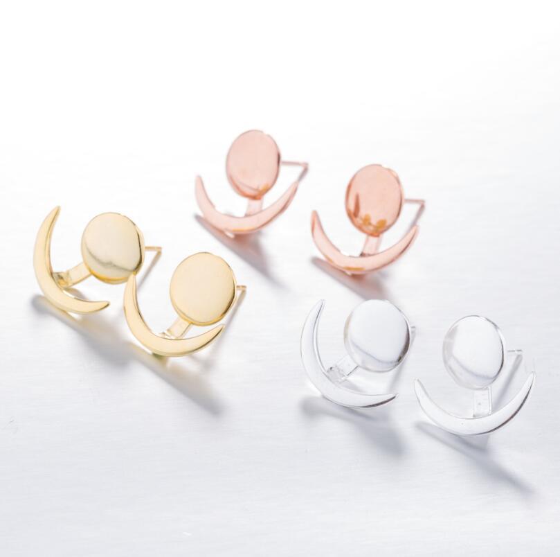 Half Moon Crescent Jewellery Earrings