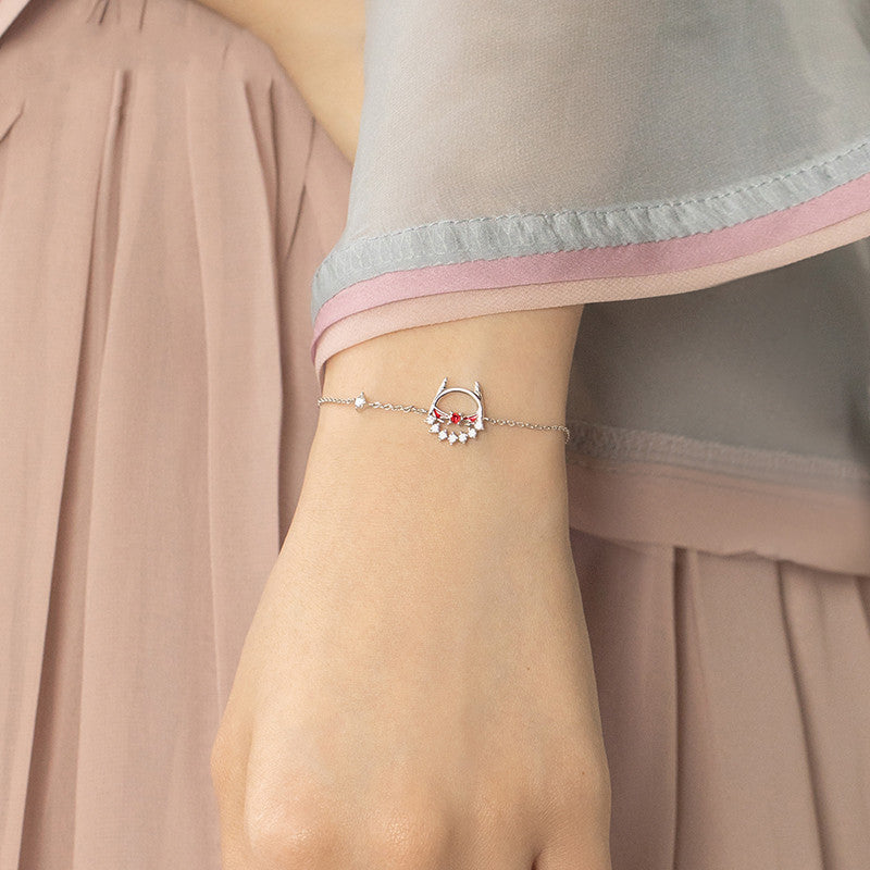 Elegant 925 Sterling Silver White Bracelet – Women’s Classic Jewelry