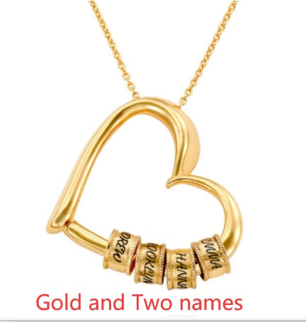 Personalized Heart Name Necklace – Custom Women’s Pendant Jewellery, Perfect Mother’s Day Gift