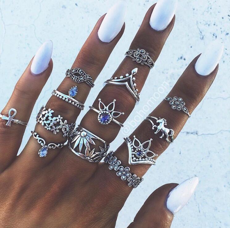 Vintage Knuckle Ring Set – Chic Women’s Finger Jewellery