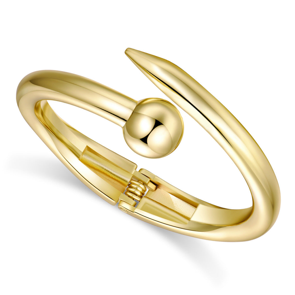 Premium Nail-Inspired Alloy Bracelet – High Quality Design