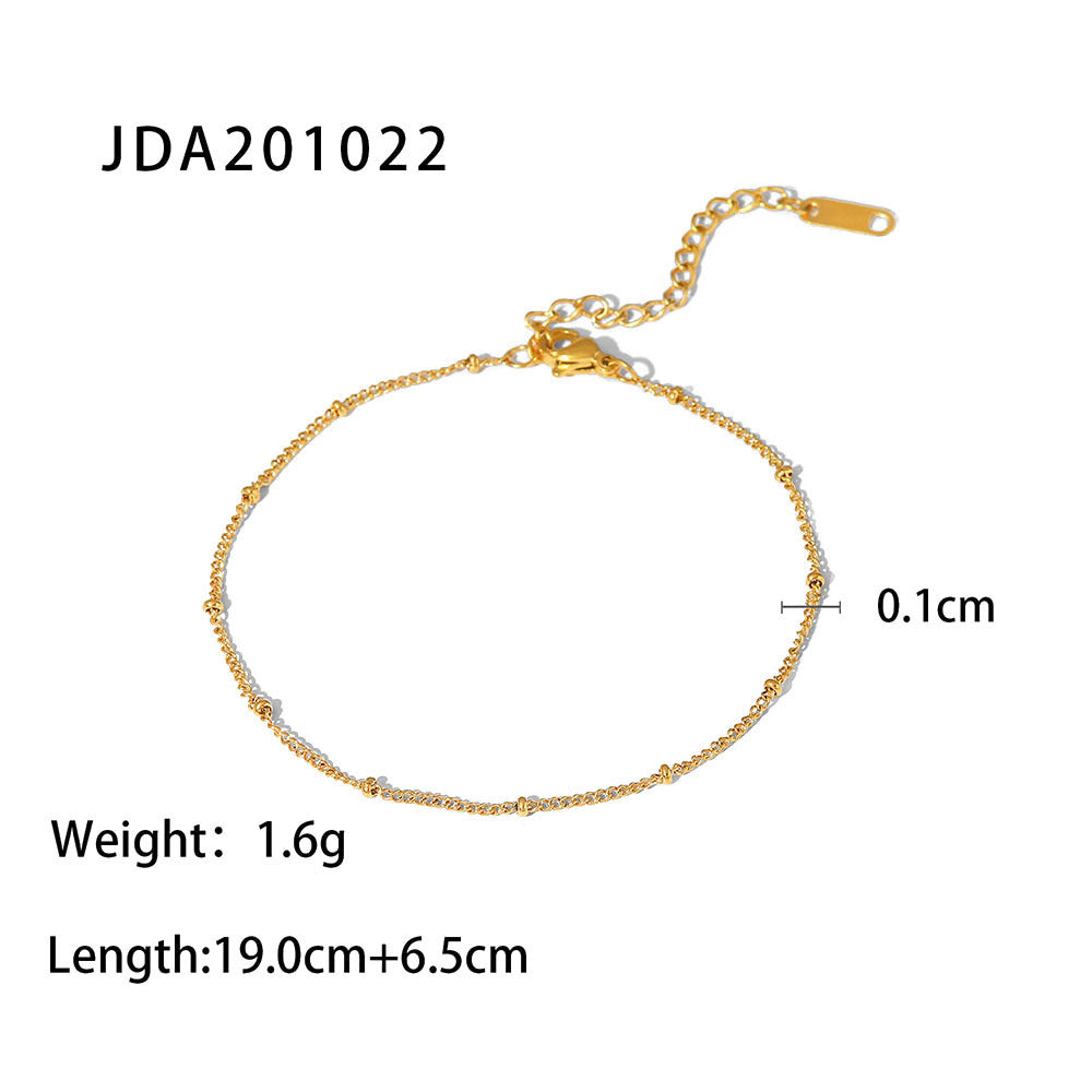 Women’s Stainless Steel Anklet – Stylish Foot Bracelet Accessory