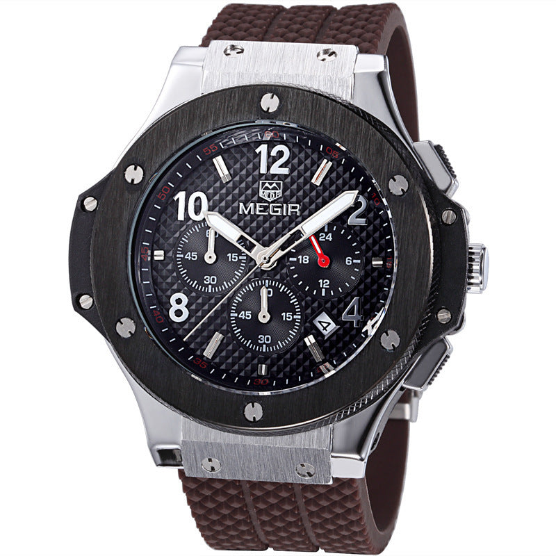 Men’s Luxury Quartz Sports Watch – Military Chronograph Timepiece