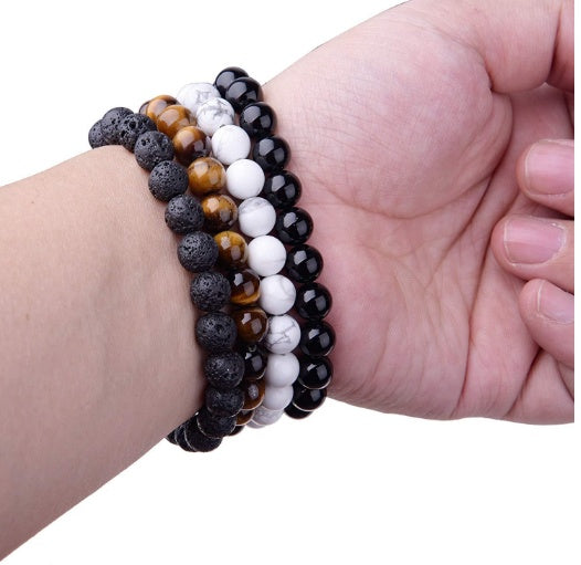 Black Agate Geometric Bracelet – Women’s Fashion Jewellery