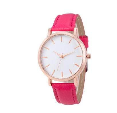⌚ Elegant Quartz Watch – PU Leather & Alloy