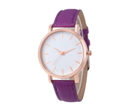 ⌚ Elegant Quartz Watch – PU Leather & Alloy