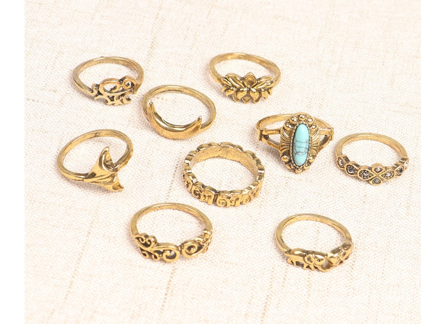 Vintage Knuckle Ring Set – Chic Women’s Finger Jewellery