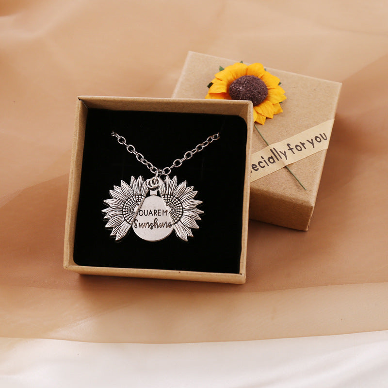 You Are My Sunshine Sunflower Necklace – For Women & Men