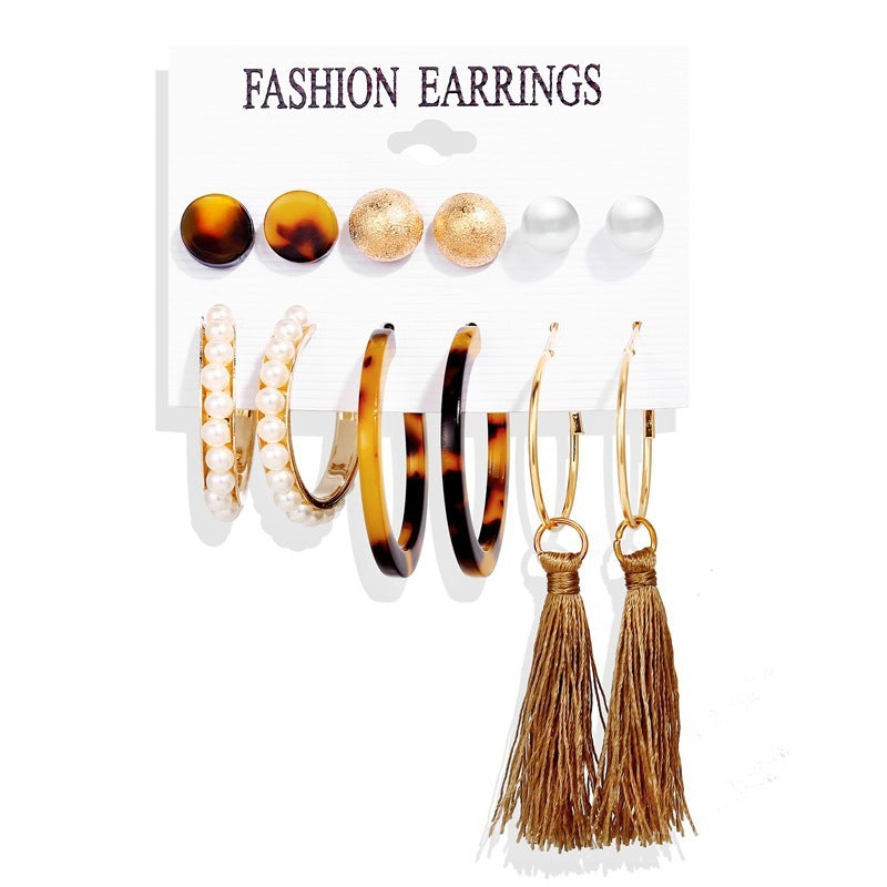 Creative Retro Simple Alloy Earring Set – Women’s Fashion Jewellery