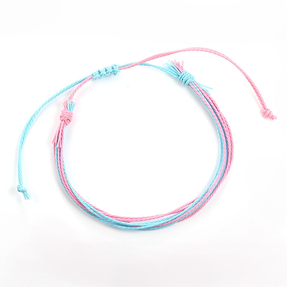 Hand Woven Colorful Anklet Bracelet – Boho Foot Jewelry for Women