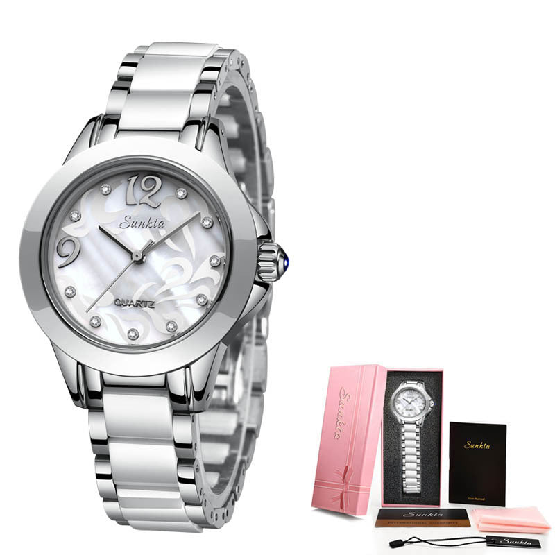 Luxury Ceramic Women’s Watch – High-End Fashion Timepiece
