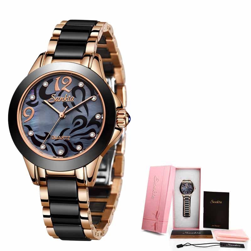 Luxury Ceramic Women’s Watch – High-End Fashion Timepiece