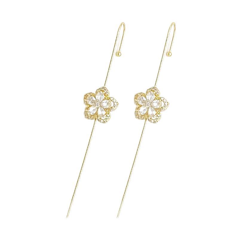 Zircon Ear Wrap Crawler Earrings – Glistening Premium Jewellery