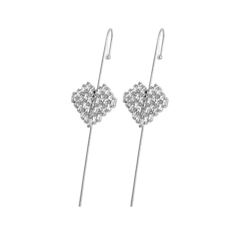 Zircon Ear Wrap Crawler Earrings – Glistening Premium Jewellery
