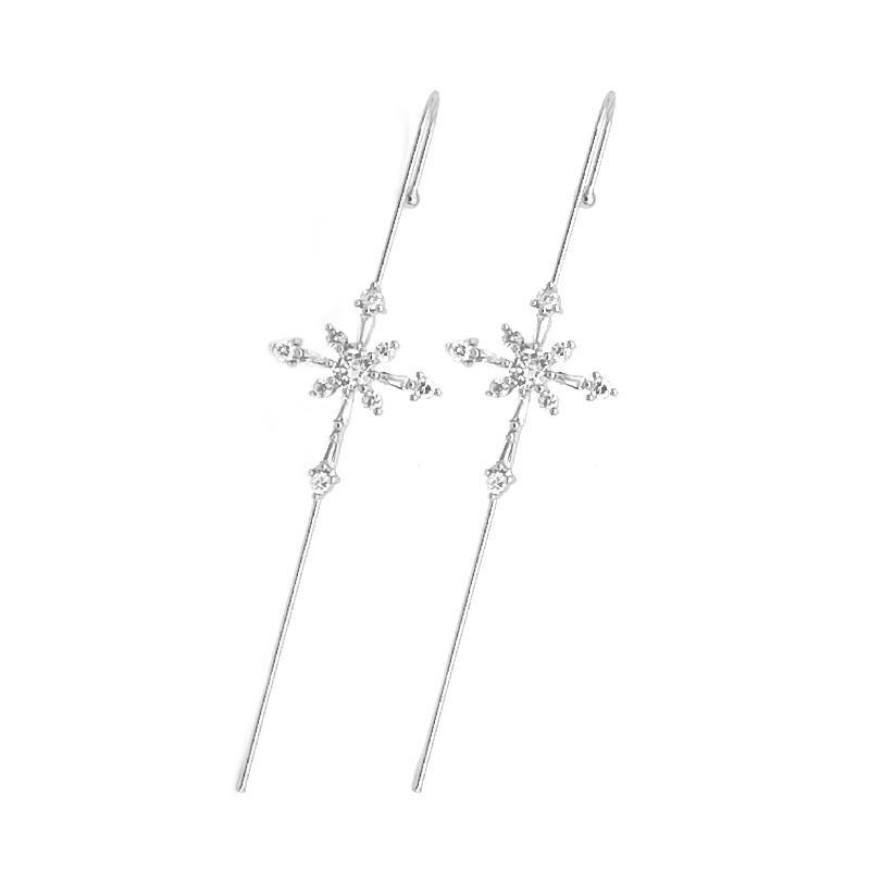 Zircon Ear Wrap Crawler Earrings – Glistening Premium Jewellery