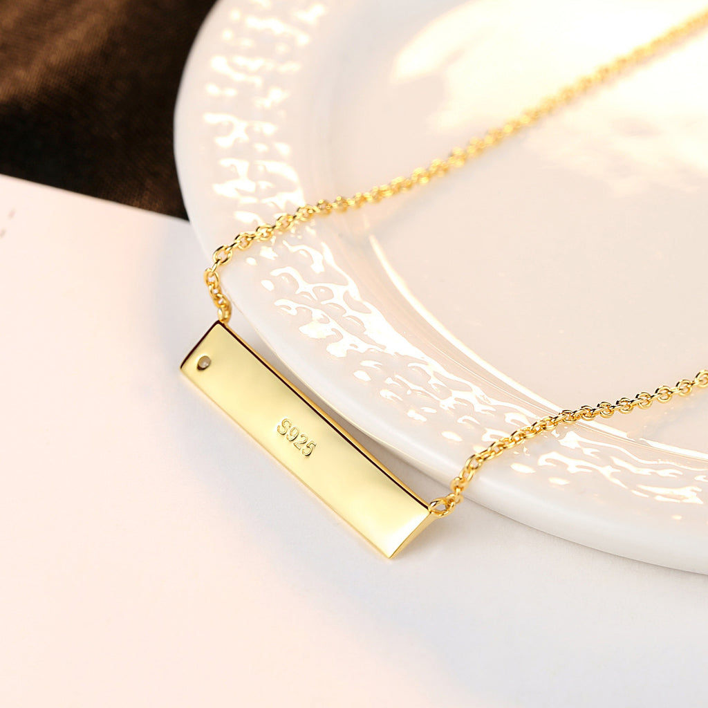 S925 Sterling Silver Necklace Pendant – 18K Gold-Plated Women’s Jewellery