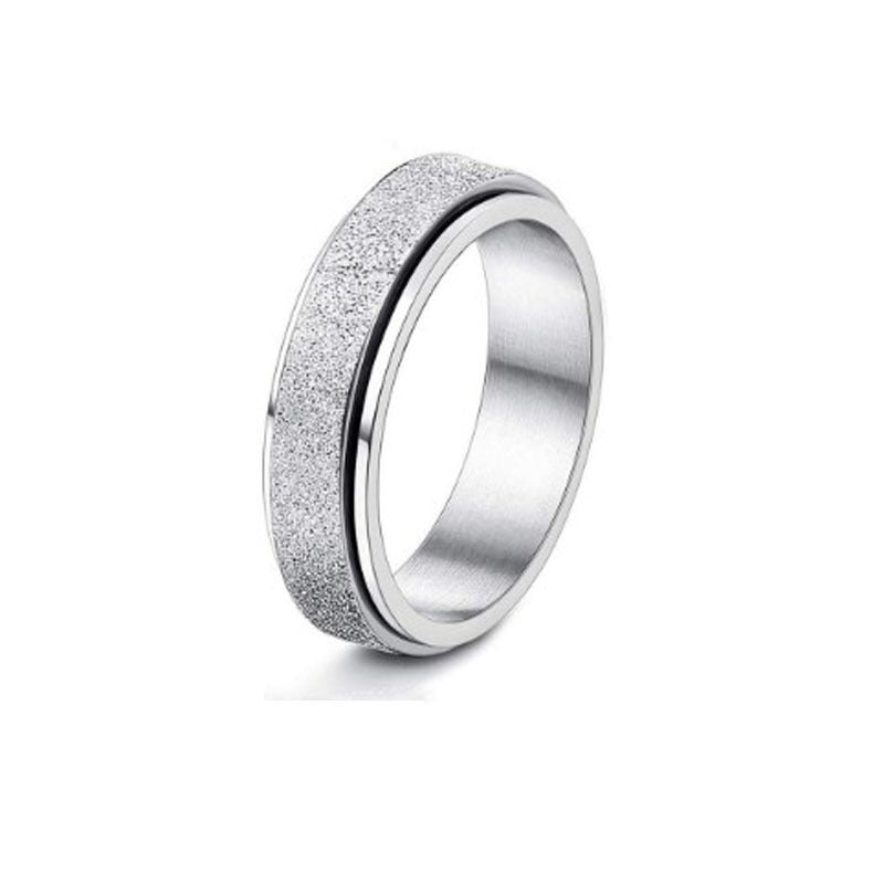 Rotatable Moon & Stars Spinner Ring – Stainless Steel Jewellery