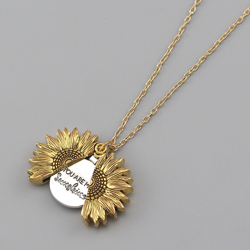 You Are My Sunshine Sunflower Necklace – For Women & Men