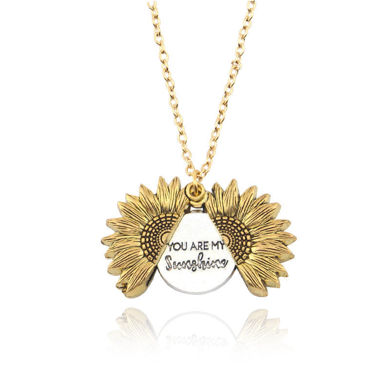 You Are My Sunshine Sunflower Necklace – For Women & Men