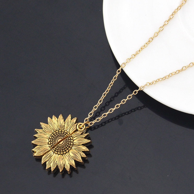 You Are My Sunshine Sunflower Necklace – For Women & Men