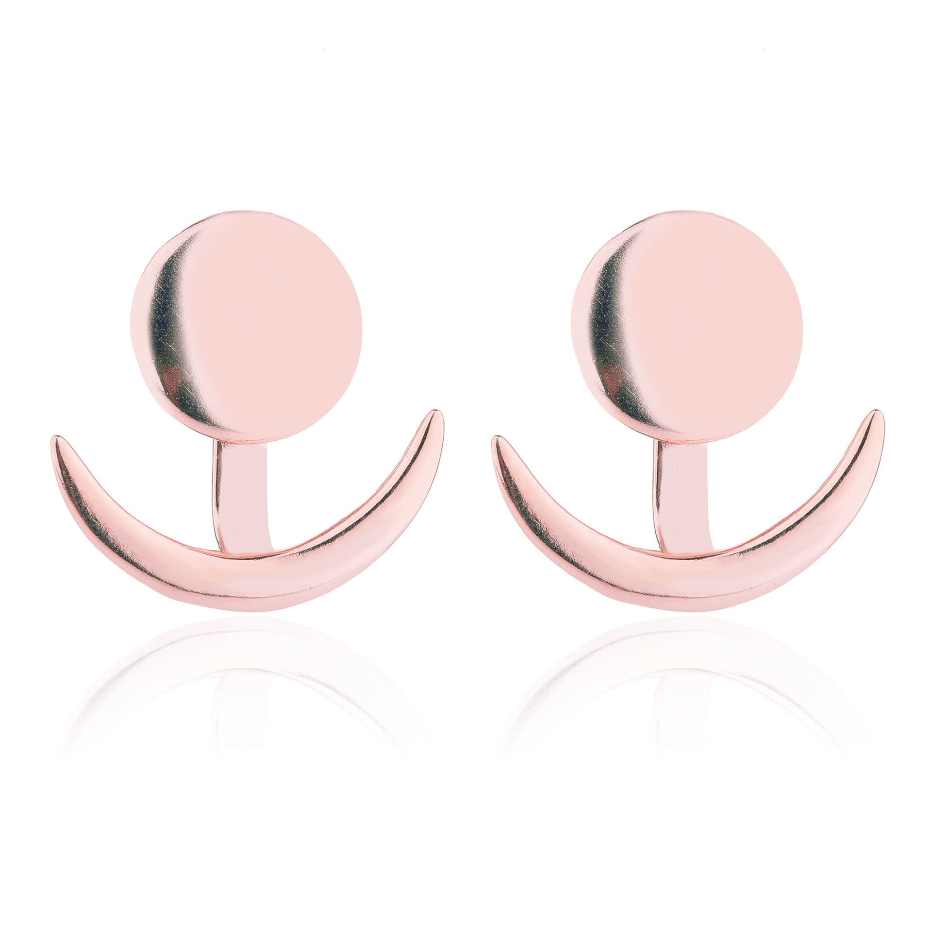 Half Moon Crescent Jewellery Earrings