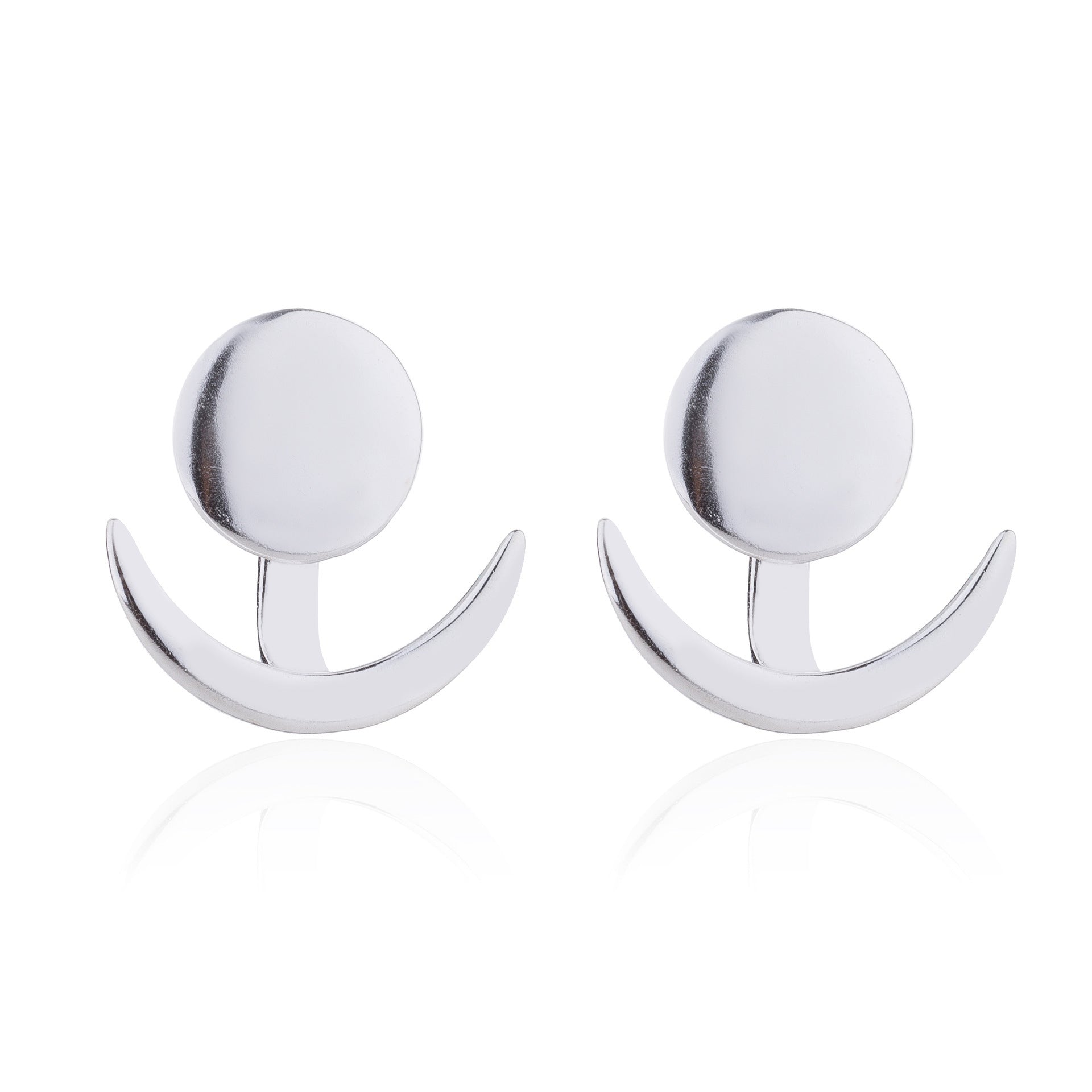 Half Moon Crescent Jewellery Earrings