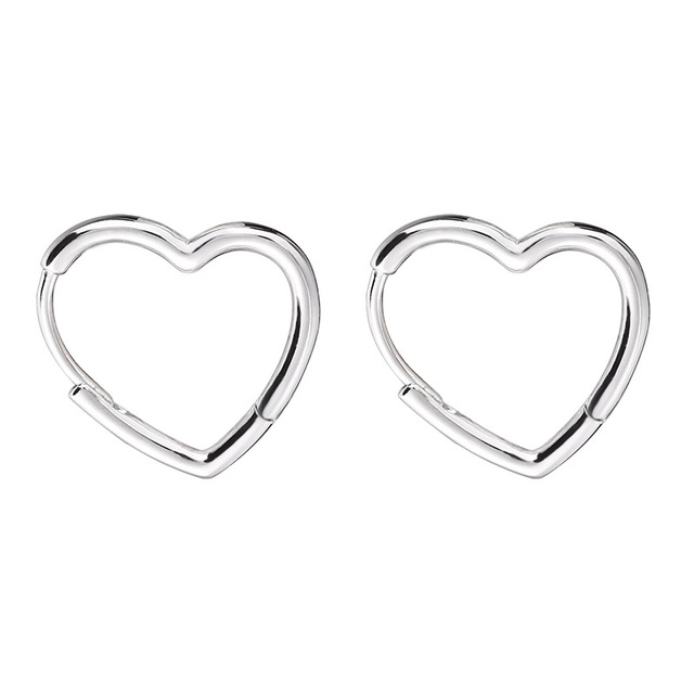 Sterling Silver Love Ear Buckle Earrings – Romantic Women’s Jewelry
