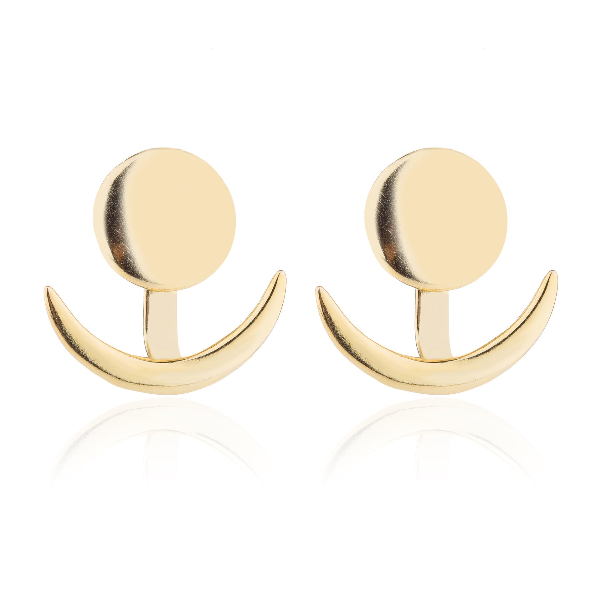 Half Moon Crescent Jewellery Earrings