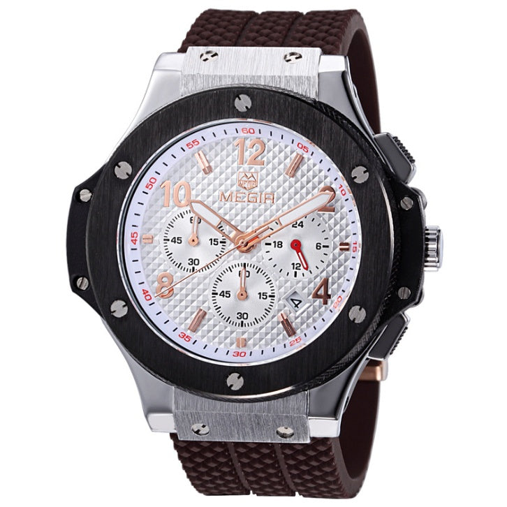 Men’s Luxury Quartz Sports Watch – Military Chronograph Timepiece