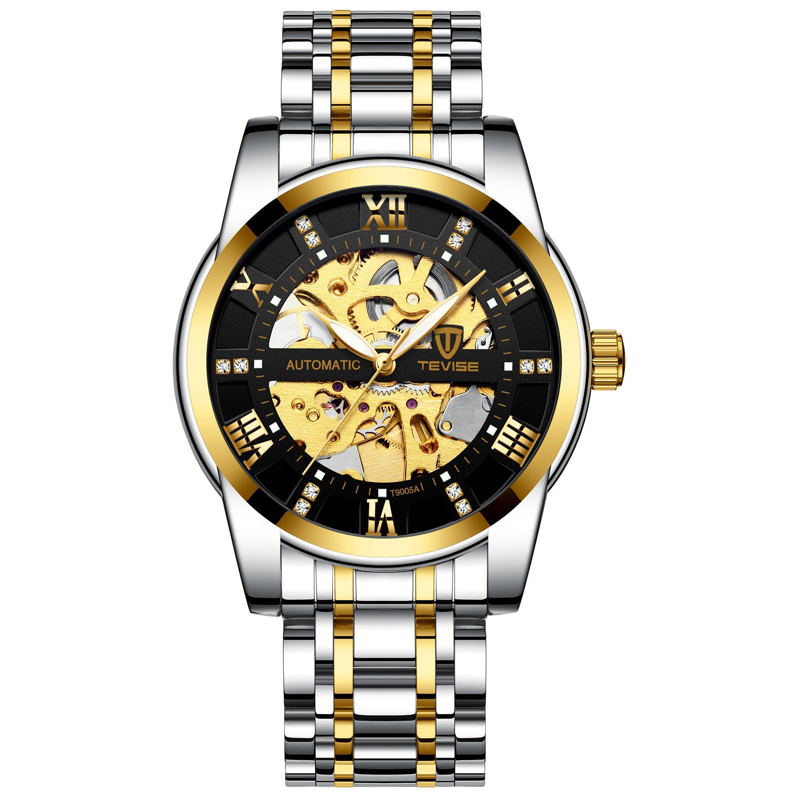 Men’s Automatic Mechanical Hollow Watch – Waterproof Fashion Timepiece