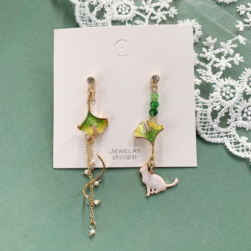 Korean Vintage Metal Flower Long Dangle Earrings – Elegant Brincos for Women