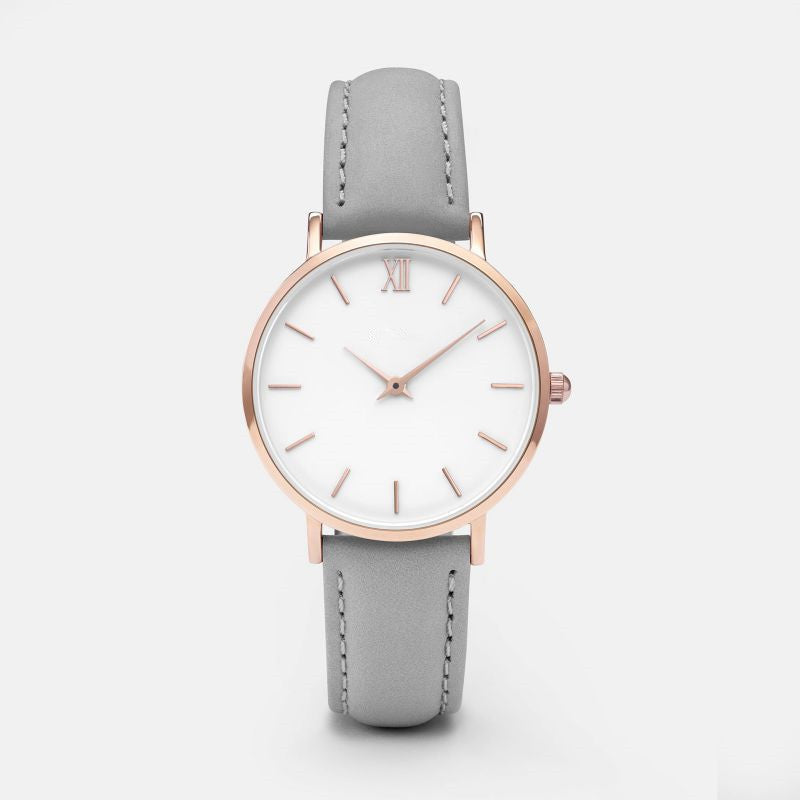 ⌚ Elegant Quartz Watch – PU Leather & Alloy