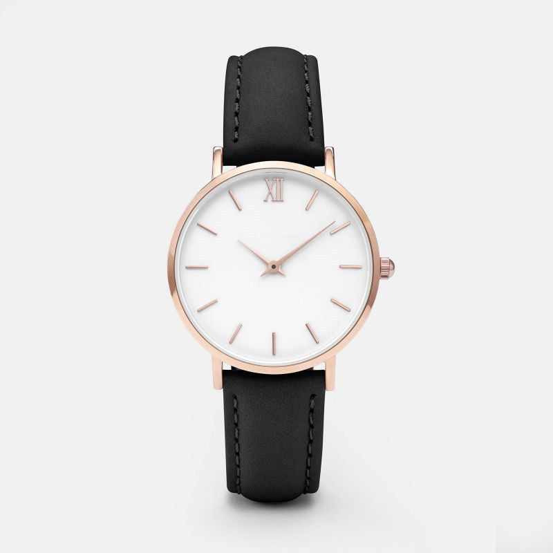 ⌚ Elegant Quartz Watch – PU Leather & Alloy