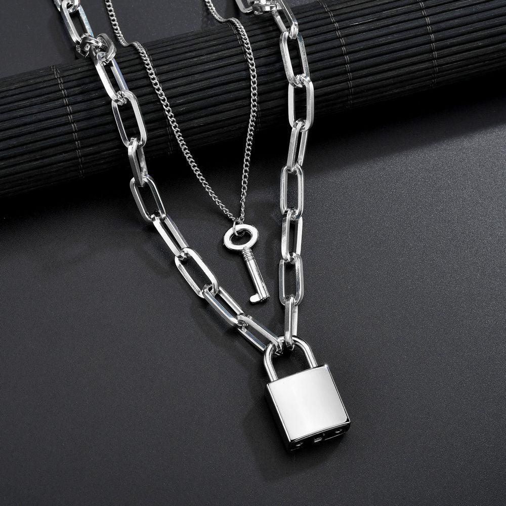 Padlock & Key Necklace – Matching Pendant Necklace for Couples