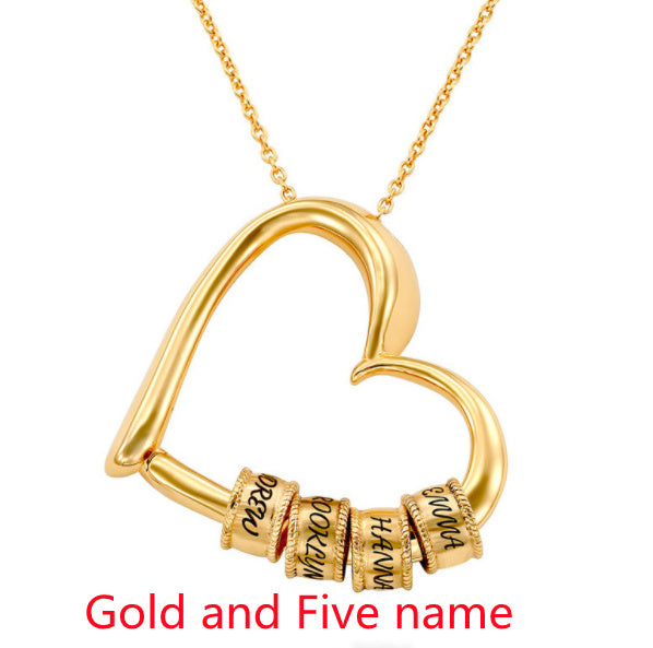 Personalized Heart Name Necklace – Custom Women’s Pendant Jewellery, Perfect Mother’s Day Gift