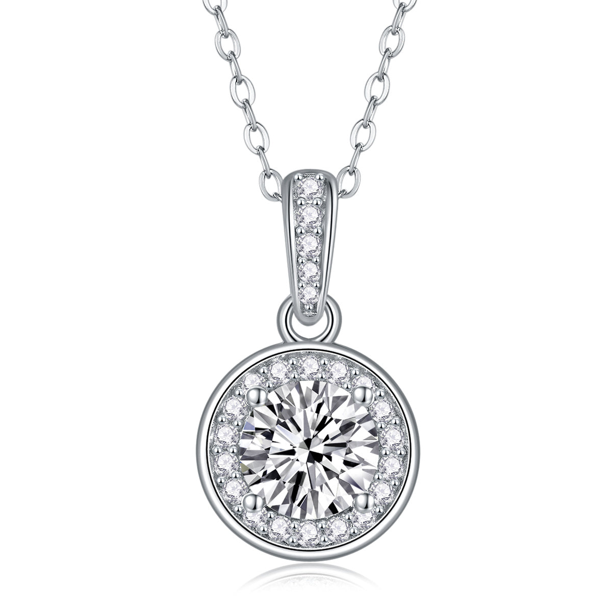 Dark Night Elf – Luxurious Moissanite Pendant in S925 Sterling Silver with Platinum Plating