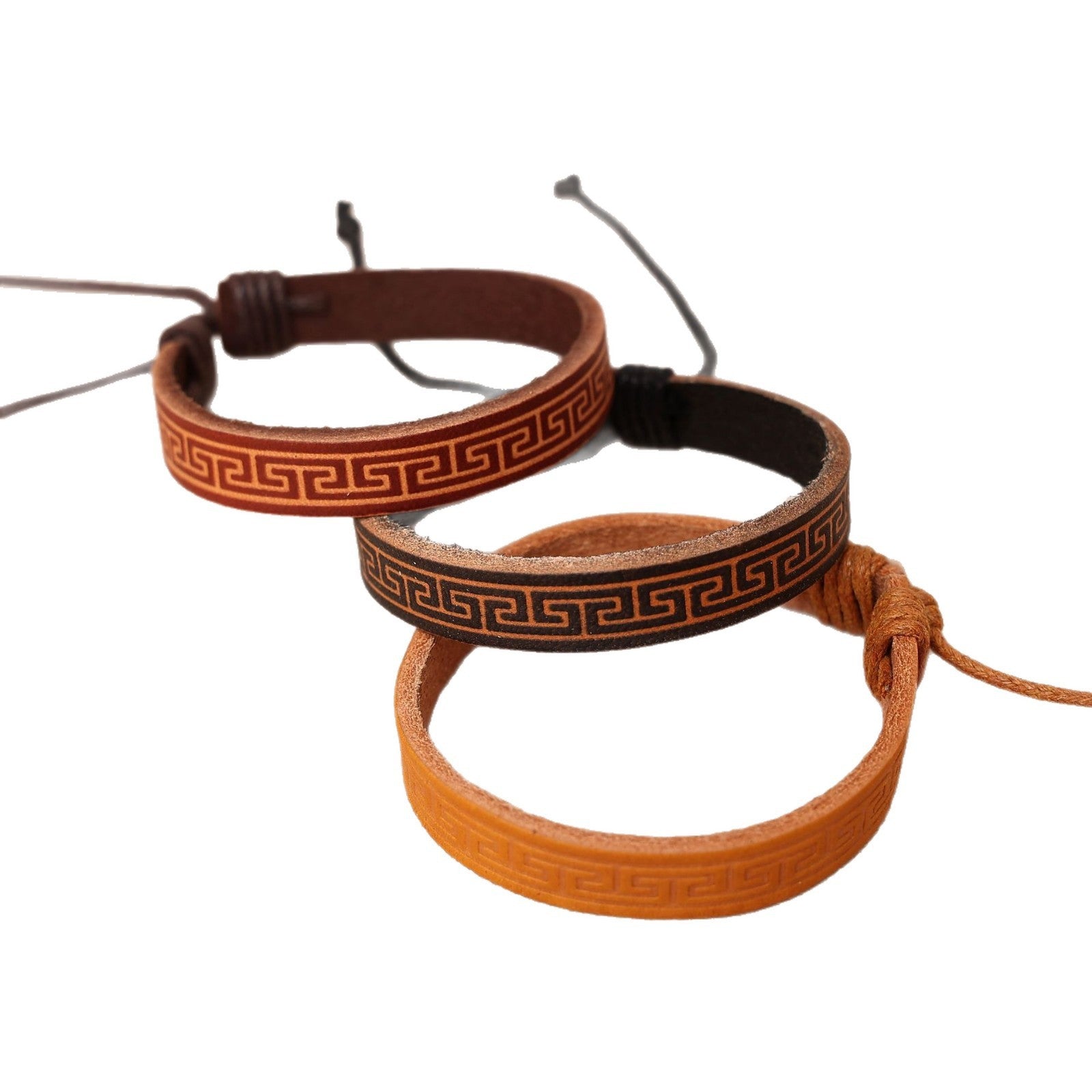 Elegant Cowhide Leather Wristband Bracelet – All-Matching Unisex Style