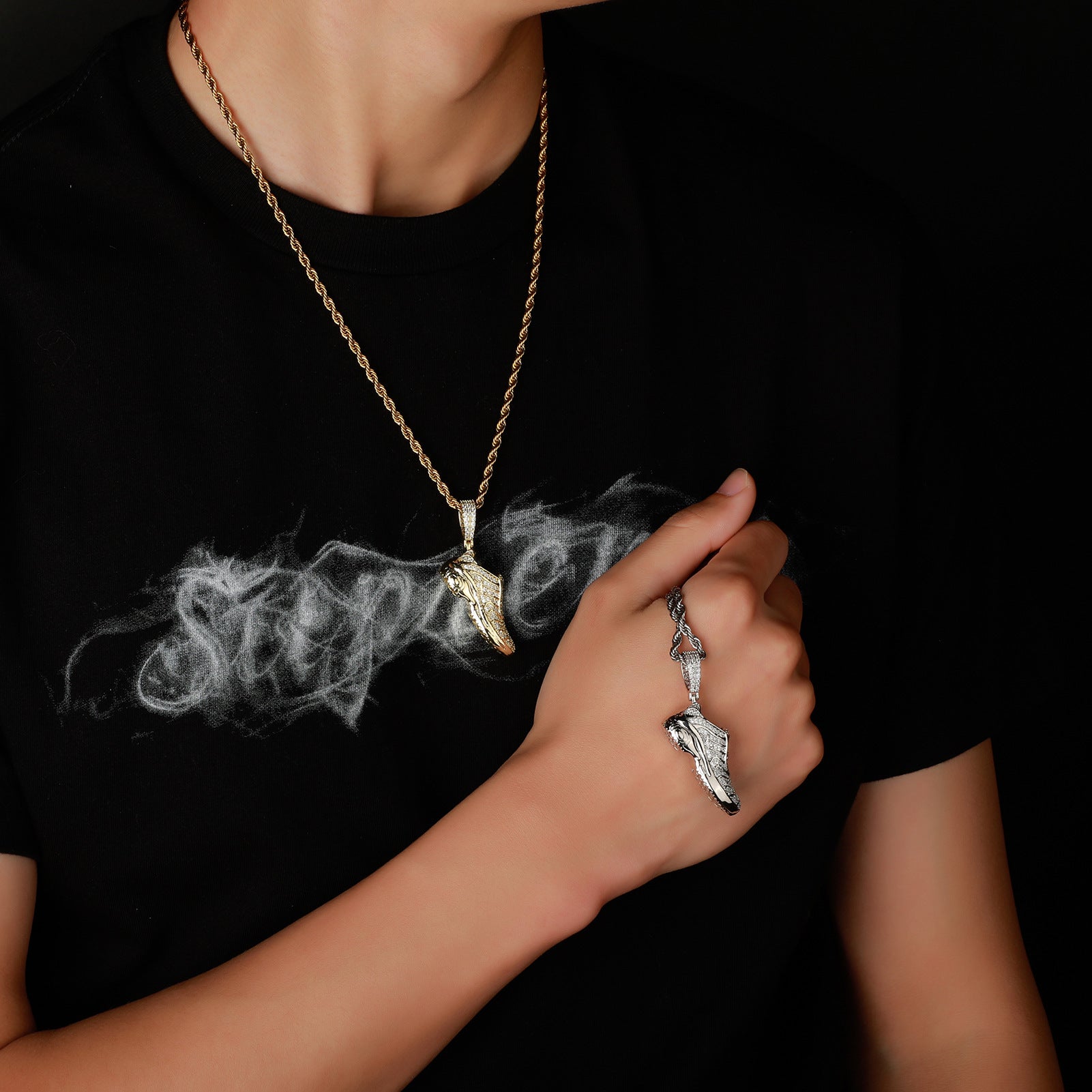 Sneakers Pendant Necklace