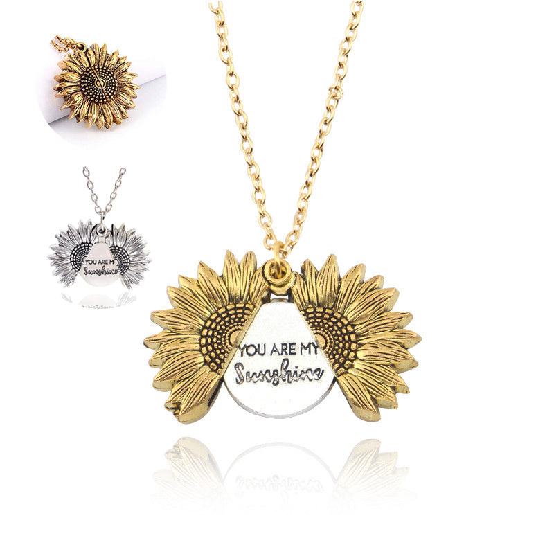You Are My Sunshine Sunflower Necklace – For Women & Men